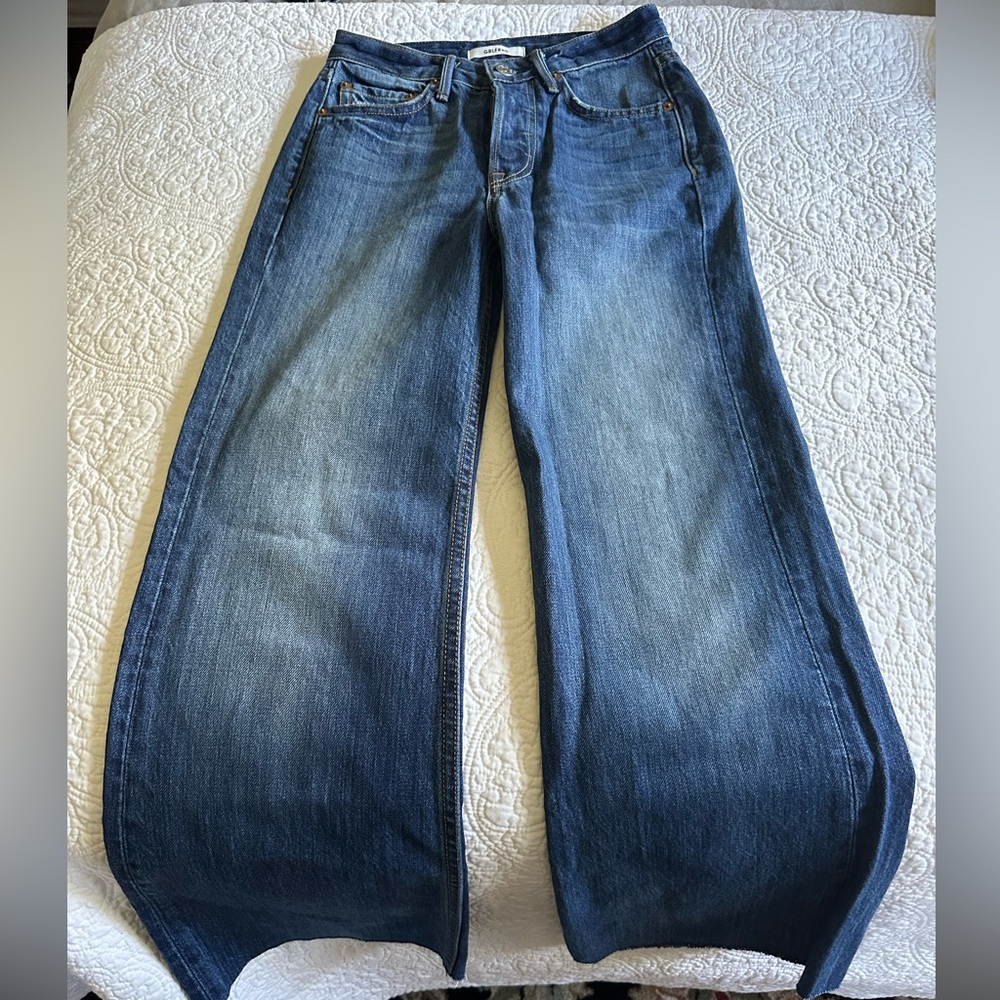 GRLFRND Blue Flare & Wide Leg Jeans